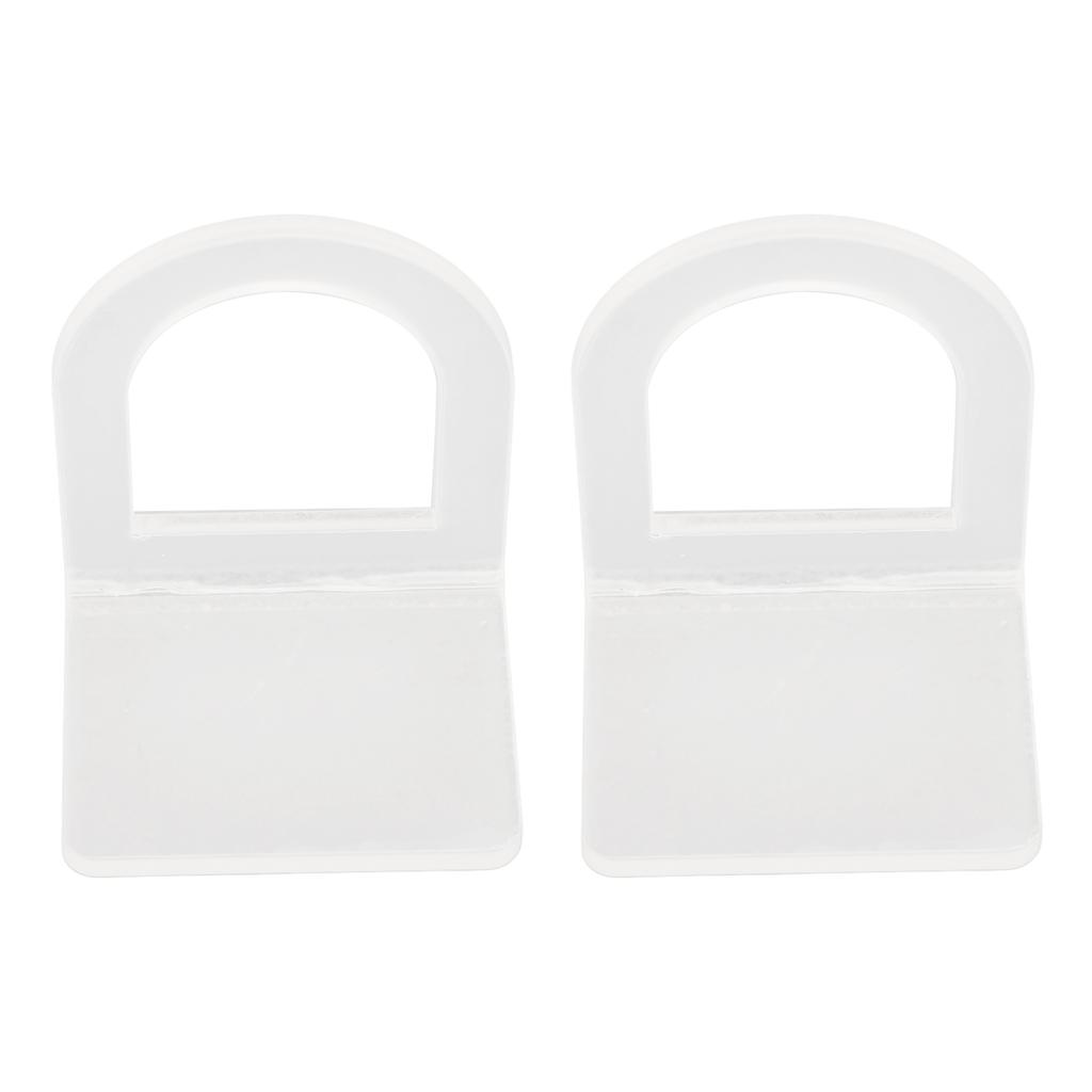 2PCS Acrylic Sink Brush Holder Clear Solid Construction Multipurpose Easy Installation Scrub Brush