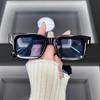Новые модные квадратные солнцезащитные очки для мужчин и женщин, роскошные солнцезащитные очки, мужские, женские, дизайнерские, зеркальные, винтажные, конфетных цветов