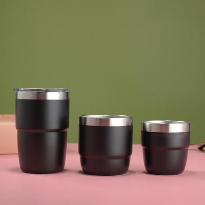 Мини-термос Rambler 4 унции для трансграничной торговли: Двухслойная вакуумная кофейная кружка из нержавеющей стали 304, для горячих и холодных напитков