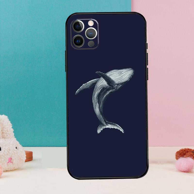 Чехол для телефона Кит Рыба Волна Море Для iPhone 17 Air 16 14 13 12 11 15 Pro Max 12 13 mini 15 16 Plus 16e Чехол