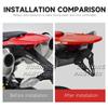 FOR HYPERMOTARD 698 MONO 2024 - NEW Motorcycle rear short tailstock neat license plate holder tailstock bracket LED light