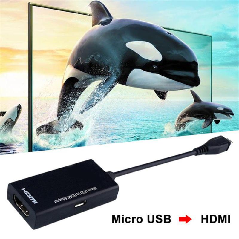 Адаптер Micro USB к HDMI HDTV 1080P HD аудио-видео конвертер, совместимый с Android Smart