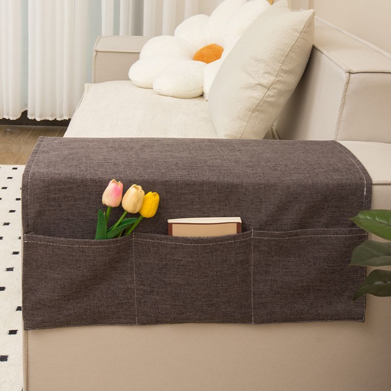 Sofa Handrail Cover Cloth Widened Imitation Linen Dust Towel Cover Pad Universal For Summer Non -Slip Towel