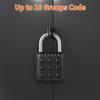 Combination Lock for Locker 6 Digit Waterproof Smart Code Padlock for Outdoor Use Combo Padlock for