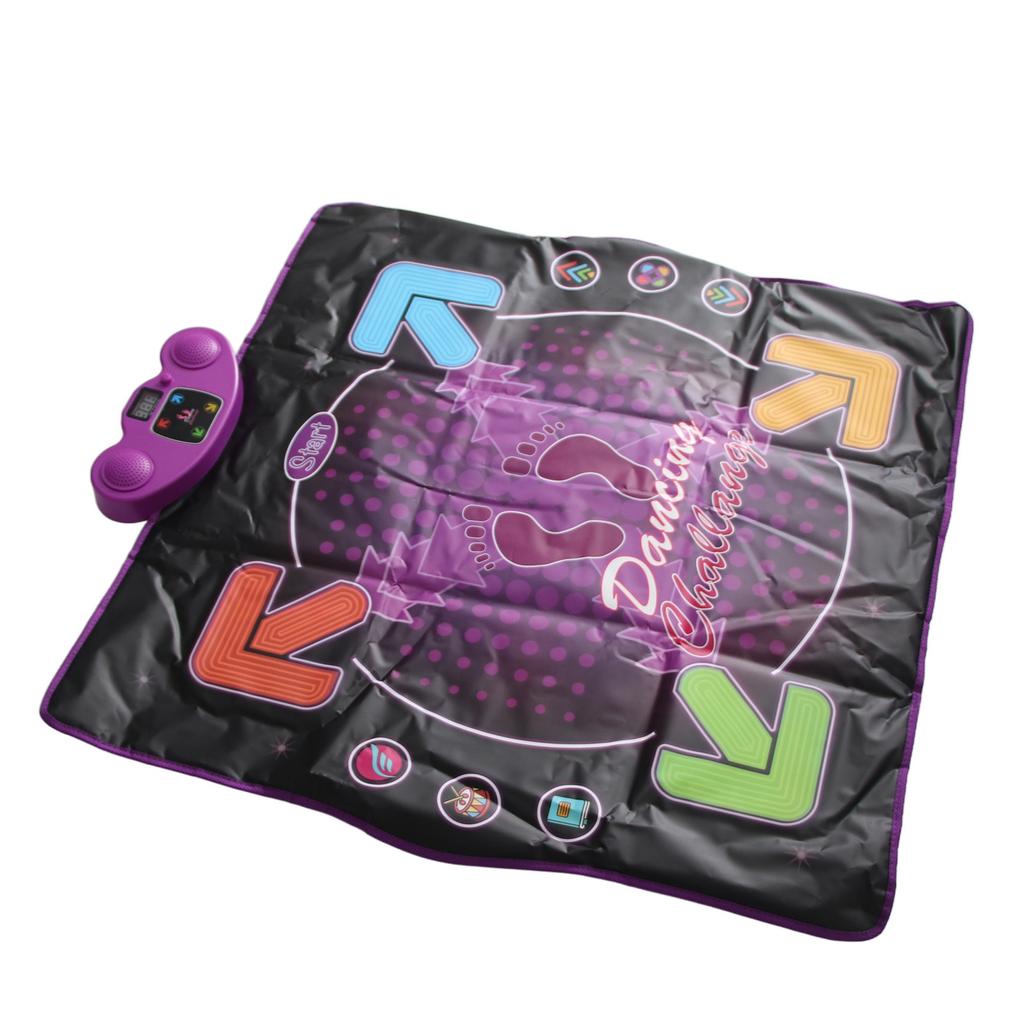 Электронный танцевальный коврик с микрофоном 4 игровых режима Разная музыка Предотвращает скольжение Улучшает координацию