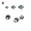 G23 Titanium Alloy Cone Bowl Lip Stud Piercing with Diamond Point