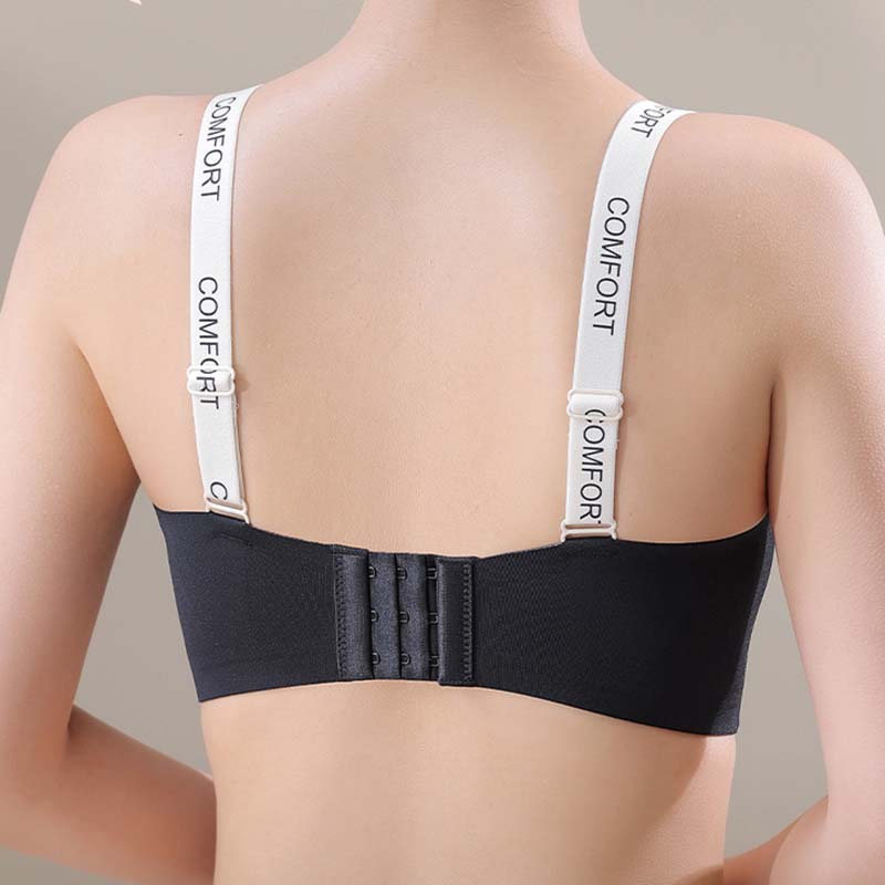 Удобное не оставляющее следов не стальное кольцо с буквами бретельки половина чашки нижнее белье женское маленькая грудь собранное большое красивое заднее нижнее белье бюстгальтер