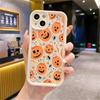 Чехол для Apple iPhone17 Air 11 15 Pro Max 14 Plus 13 12 16 Ударопрочный Силиконовый Чехол для Телефона Модный Тыква на Хэллоуин