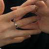 Crystal Ring Accessories Lovely Small Rings for Women Wedding Jewelry Open Adjustable Geometric Finger Ring Party Gifts