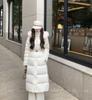 Yu Yan, a Korean woman's waist down jacket, white duck down, three-proof jacket, fox fur collar, small women's jacket