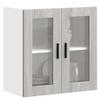 VidaXL Kitchen Wall Cabinet with Glass Door Porto Sonoma Grey 854153