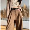 Women's Suit Pants Women's Pants Spring and Autumn New Thin Straight Casual Pants High Waist Drooping Wide Leg Pants