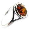 Серебряное кольцо с янтарем 'Inspiration'