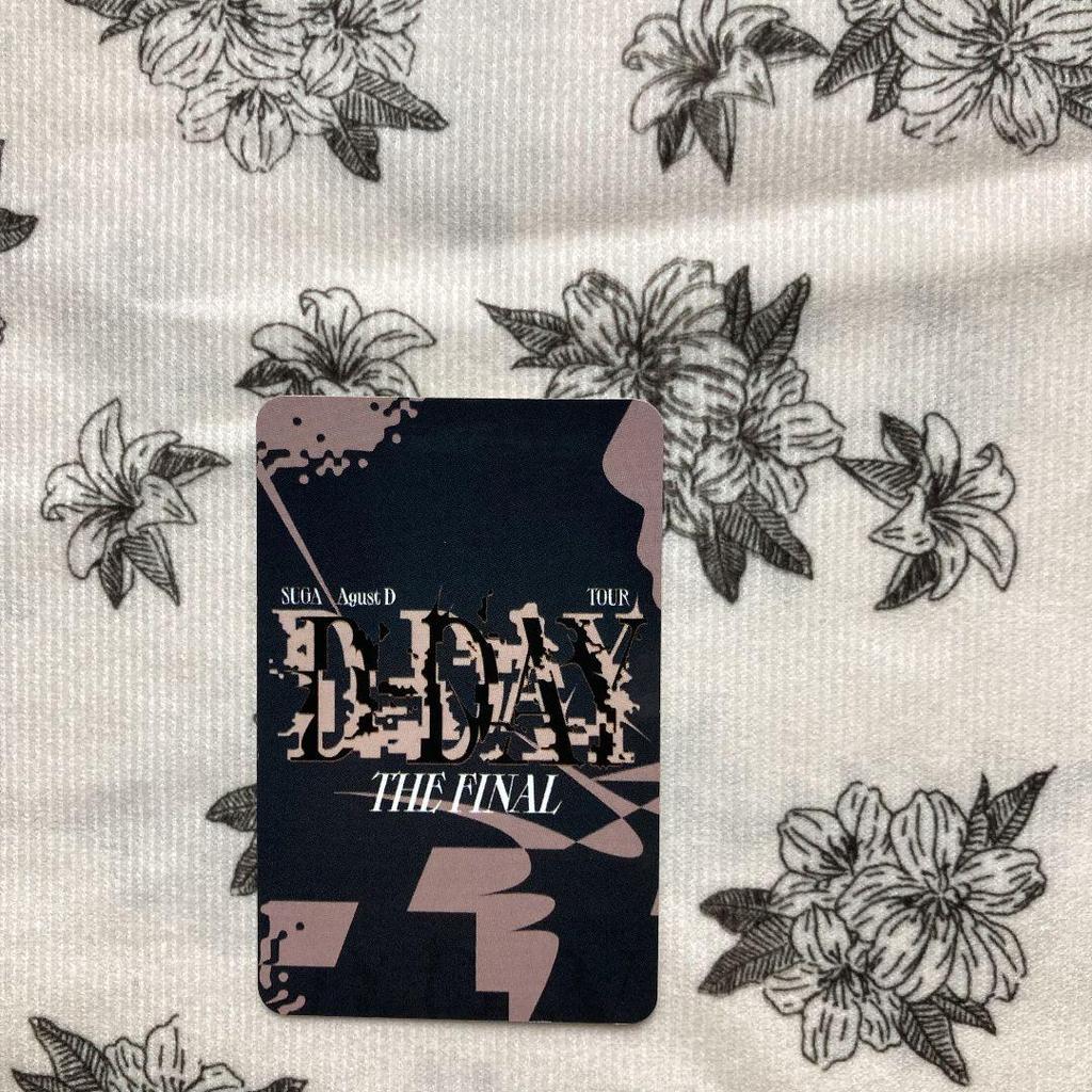 [USED] BTS SUGA Yoongi AgustD FINAL D-DAY Trading Card