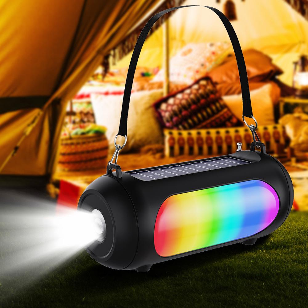 Новая портативная цветная лампа Bluetooth наружная аудио RGB цветная лампа настольная беспроводная портативная колонка карта кемпинговая лампа вечеринка