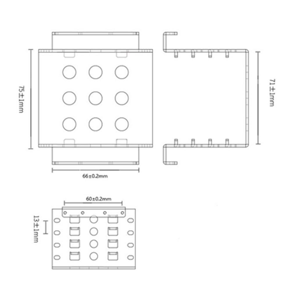 4 Bay 2.5 inch to 3.5 inch Drive SSD Adapter Bracket SSD Hard Drive Caddy Chassis Internal Mounting Holder