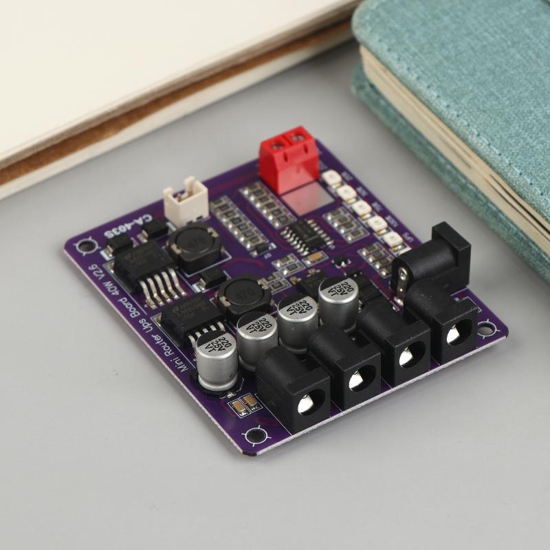 Ca-403S Мини-модуль бесперебойного питания 40 Вт 12,6 В Плата зарядки аккумулятора Плата источника питания ИБП с 4-канальным выходом