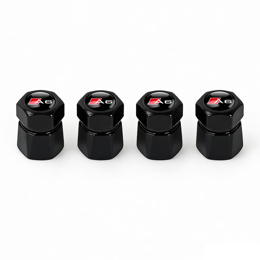 New 4Pcs Aluminum Car Tire Valve Caps Diamond Tyre Valve Airtight Cover Waterproof Dust For T A1 A2 A3 A4 A5 Sline TT Motorcycles