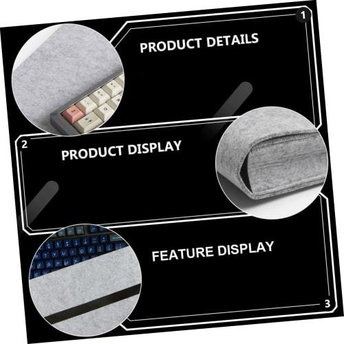 Gadpiparty 104 Keyboard Storage Bag, Keycap Case, Accessories, Keyboard and Laptop Bag, Backlit, Quiet Gaiter for Keyboards and Instruments, Gray