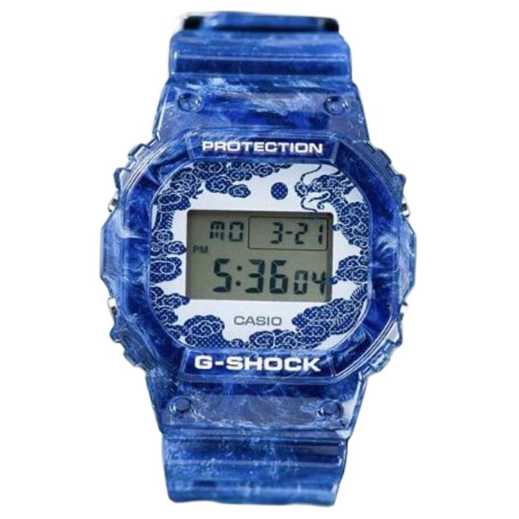 Casio Мужские часы G-SQUAD Синие DW-5600BWP-2PFQ