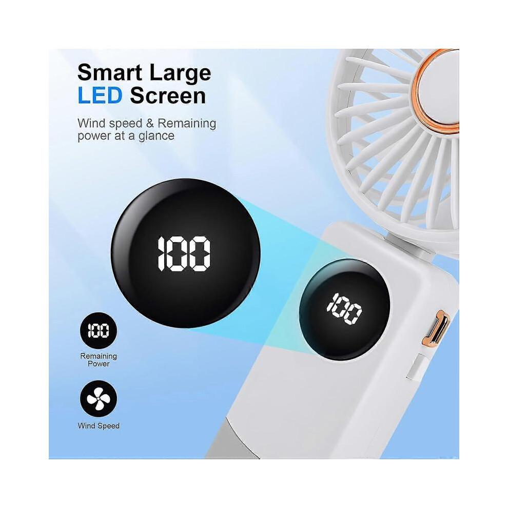 Portable USB Rechargeable Handheld Fan 5 Inch