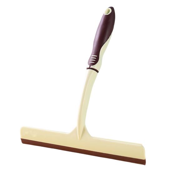 Shower Squeegee Glass Scraper Window Clean Accessories Household Cleaning Tool Rust-Resistant Long Handle Glass Wiper for Bathroom Kitchen