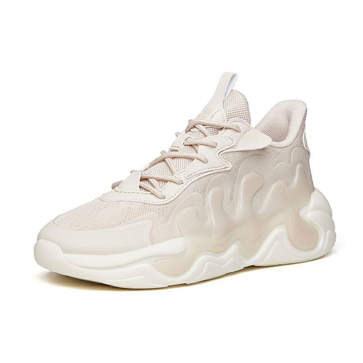 Anta Tide Worship 2.0 сетчатые повседневные дышащие амортизирующие низкие папины туфли женские кроссовки грязно-серые 122138840-3