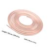 1Set Nickel Copper Brake Line Tube Flexible Auto Brake Tubing Coil Replacement for Hydraulic Braking System Fuel Transmission