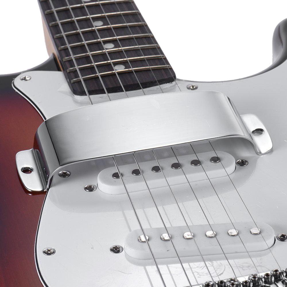 Накладка звукоснимателя для бас-гитары Защита звукоснимателя из сплава с 2 крепежными винтами Запасная часть для бас-гитары