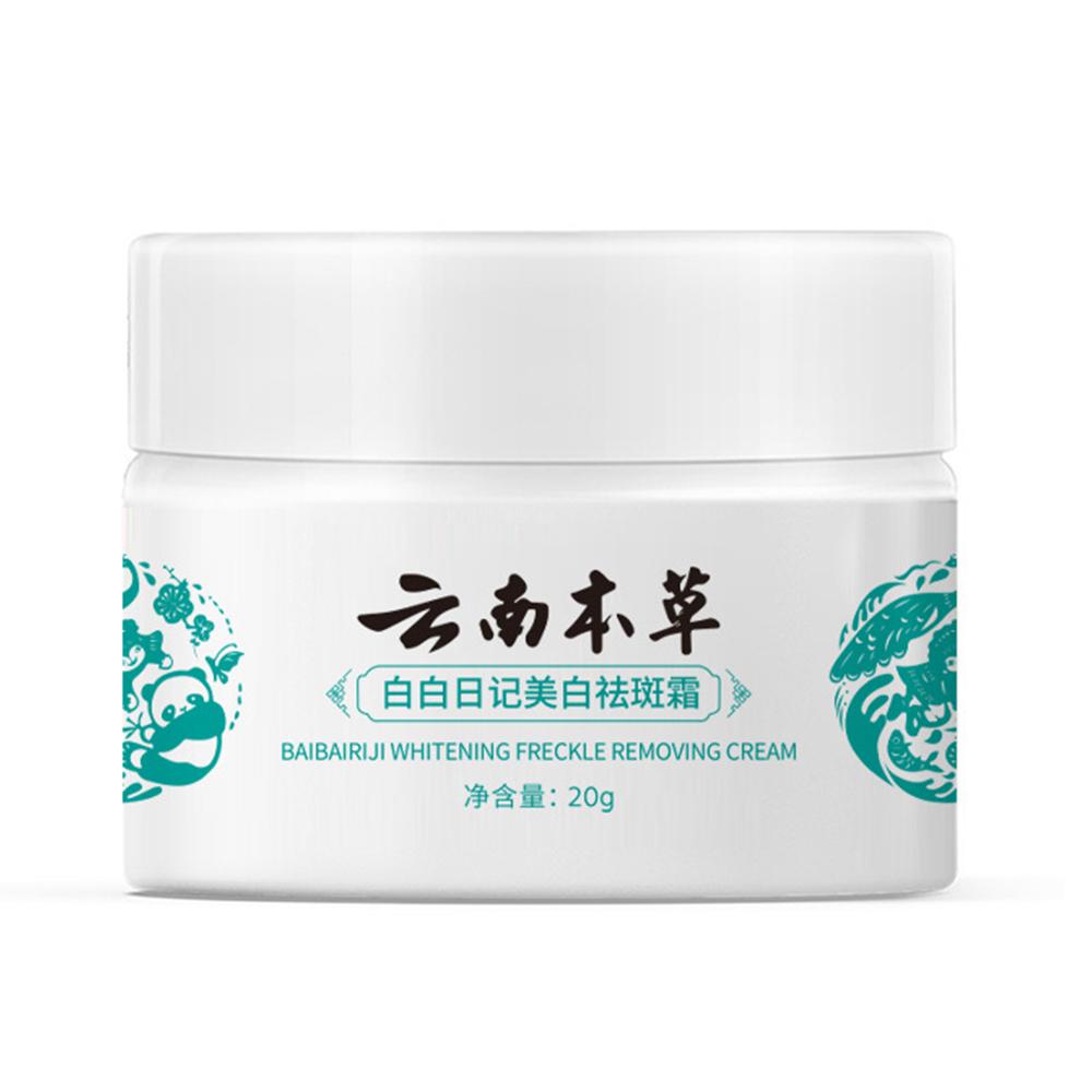 Юньнаньский травяной отбеливающий крем от веснушек, средства по уходу за темными пятнами 20 г, осветляющий кожу, M7U9