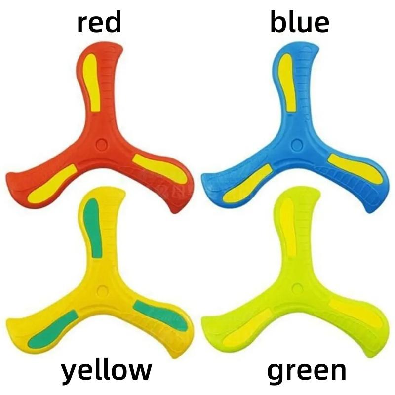 Outdoor Three-Leaf Boomerang Flying Toy Soft and Recreation for Boy Girl Easy to Throw and Catch Construction for Family Fun