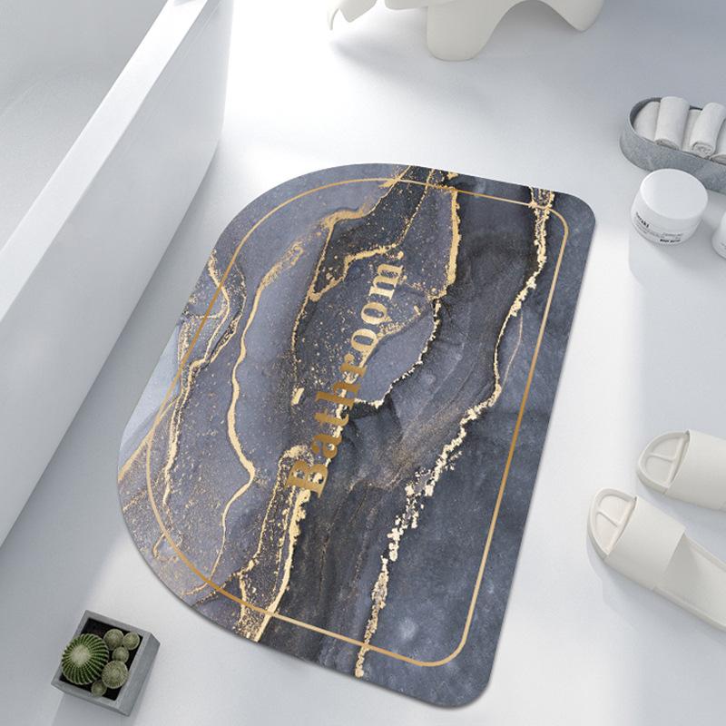 Коврик для впитывания диатомовой грязи, коврик для туалетной двери, мягкий коврик из диатомовой земли, нескользящий коврик для ванной комнаты, коврик для туалета в ванной