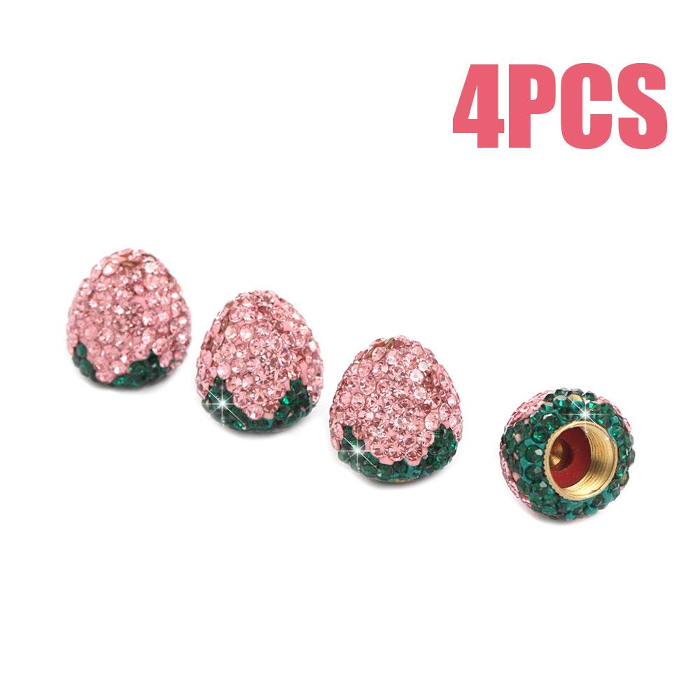 4 шт. хрустальные колпачки для автомобильных шин, пыленепроницаемые колпачки для колесных клапанов с бриллиантами, блестящие подвески для автомобиля, декоративные автомобильные аксессуары