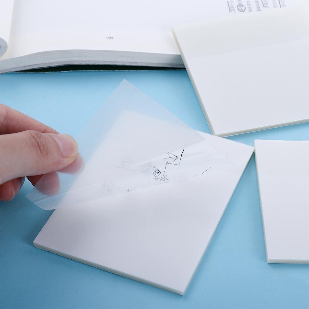 Notepad Stationery Sticker Planner Sticker PET Memo Pad Daily To Do List Transparent Sticky Notes