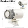 2026 Car Clip on Air Conditioner Fan with LED Display, Portable Personal Fan Rechargeable, 360° Rotation, 199 Speeds Adjustable