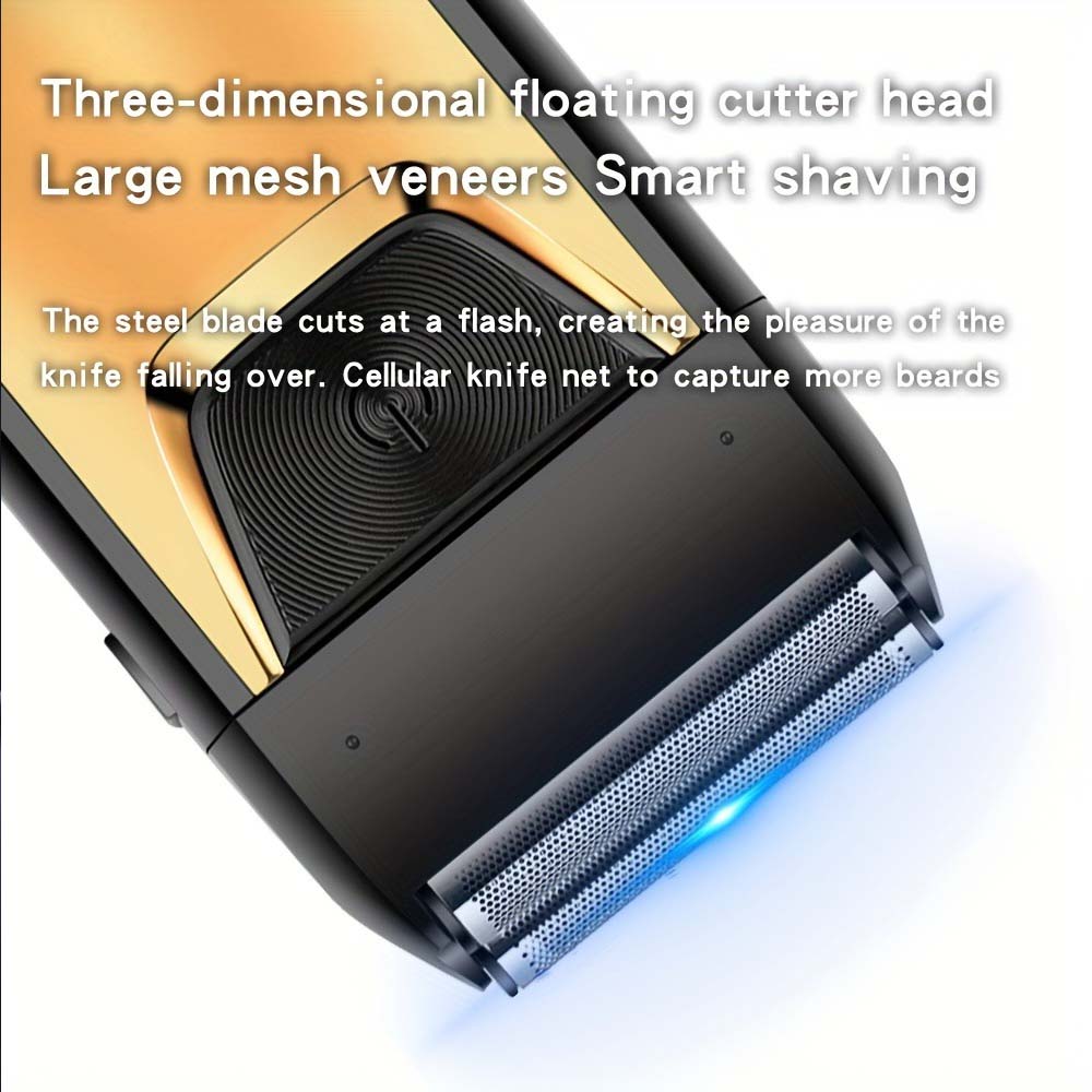 Электробритва для мужчин, Профессиональная перезаряжаемая электрическая сеточная бритва для дома для мужчин, Подарок на День отца