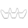 Taco Holder U Shaped Taco Rack Stainless Steel Taco Shell Stand Up Holder for Baking Party