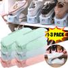 Adjustable Shoe Stacker Shoe Slots Organizer Shoe Slots Space Saver Double Deck Shoe Rack Holder for Closet Organization
