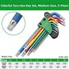 1.5mm To 10mm Hex Key Set Precision L Wrench Kit Heavy Duty Allen Wrench Set  For Bicycle Repair