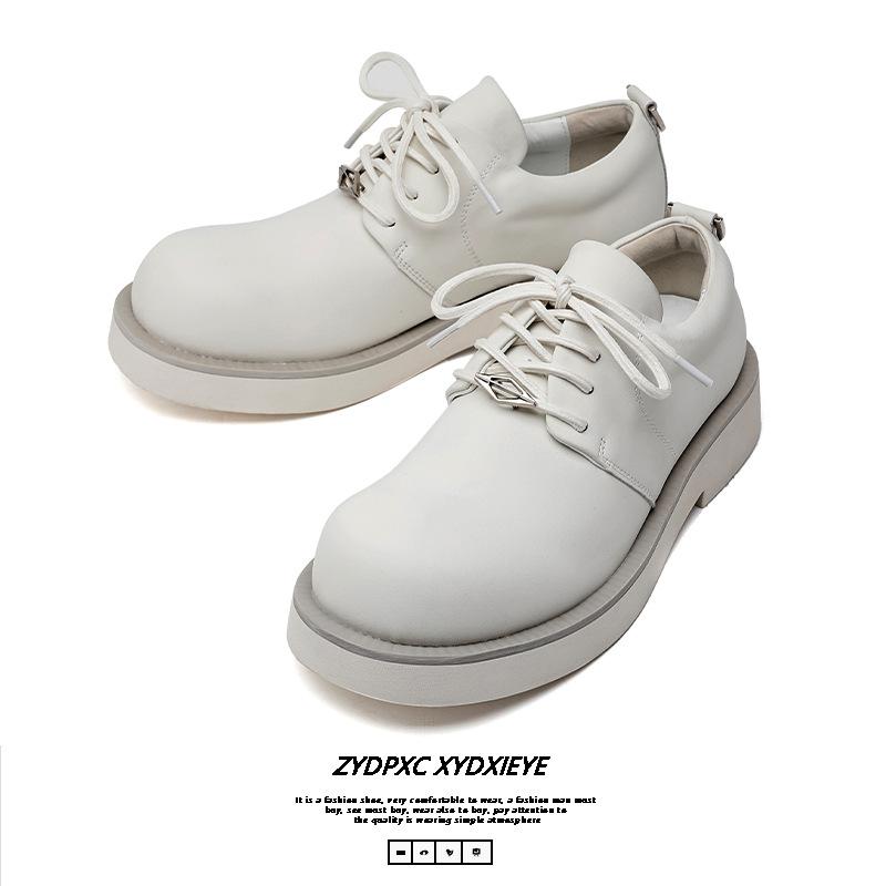 Британская платформа Mickey Derby туфли мужские трендовые модные повседневные кожаные туфли белые кожаные туфли мужские трендовые туфли 166166-E