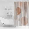 Minimalist Bohemian Color Block Shower Curtains Waterproof Bath Curtains Home Decor Modern Luxury Bathroom Curtain