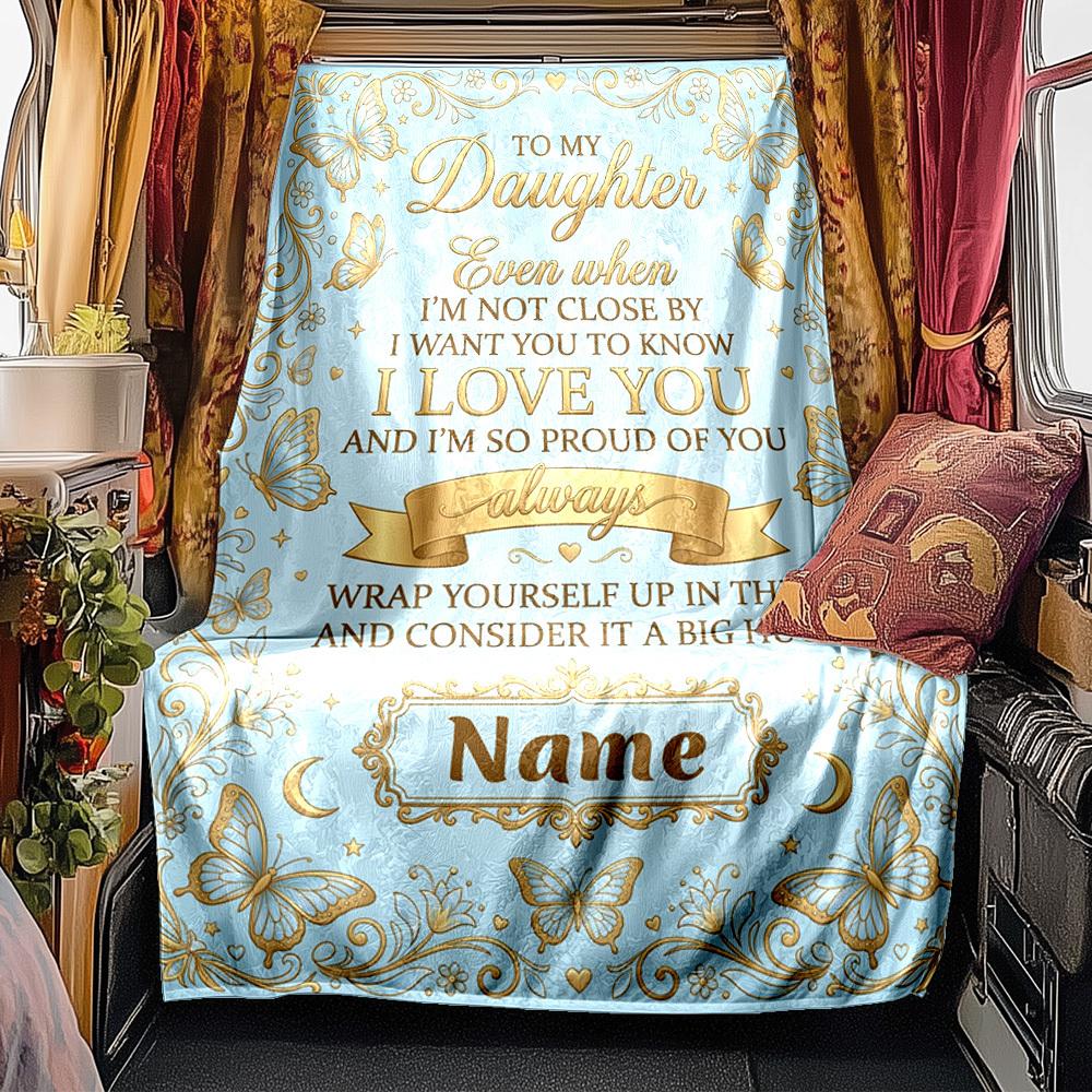Love Pride Message Blanket Personalized Name Soft Comfortable Stylish Blanket Car Blanket Perfect For Travel Camping Outdoor Home Suitable For All