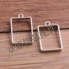 Прямоугольные подвески в винтажном стиле, 5 цветов, для DIY, ручная работа, с эпоксидной рамкой, 21x34 мм
