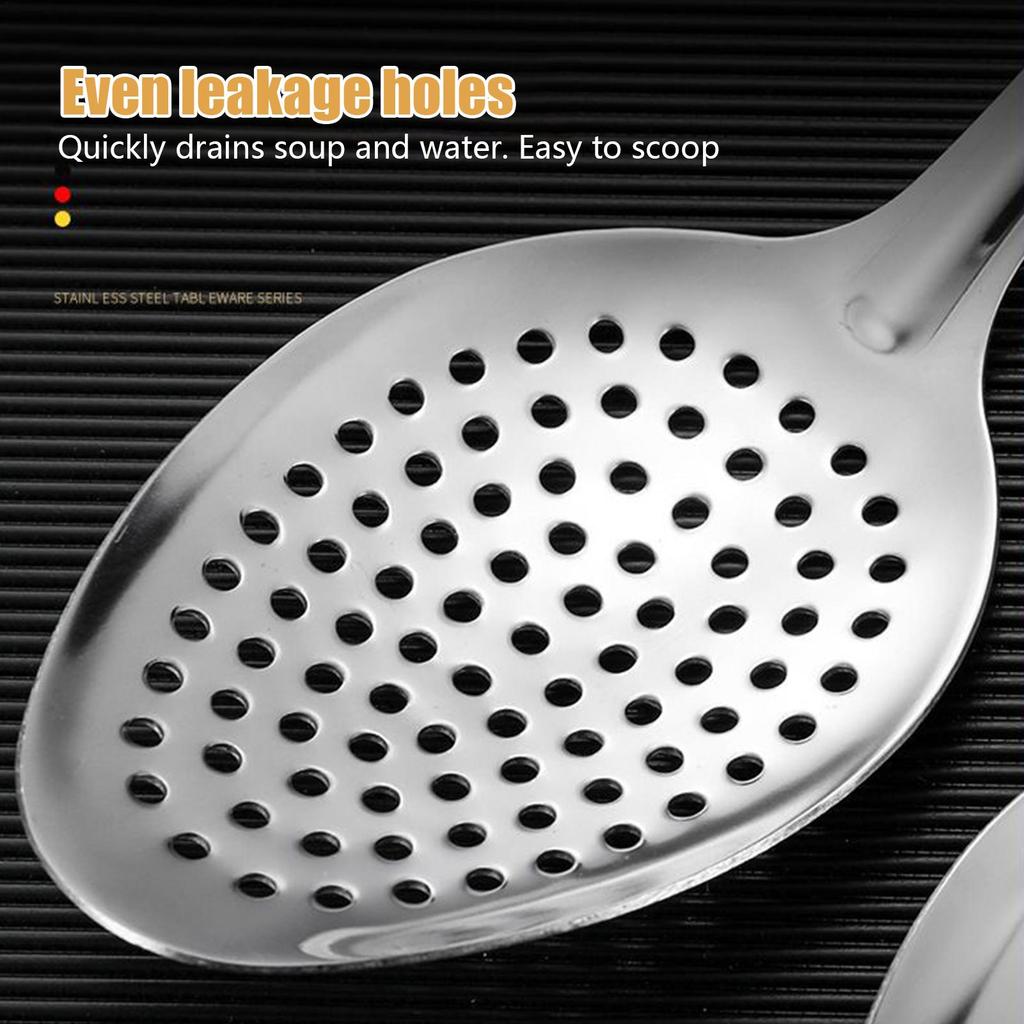 Slotted Spoon Strainer Spoon Skimmer Slotted Spoon Pepper Strainer Kitchen Colander Spaghetti Drain Spoon Food Filtration