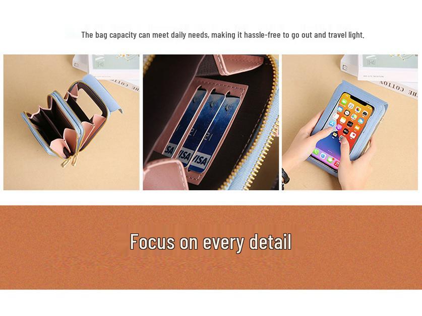 Women's Crossbody Phone Bag: Versatile, Multi-Functional, Vertical Touchscreen Shoulder Bag