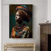 African Queen Abstract Art Canvas Painting Posters and Prints African Woman Portrait Pictures Wall Art Mural for Home Decoration