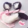 Neko Cat Ears Headband With Fox Or Kitten Tail Metal Butt Plug  Cosplay Butt Plug Tails