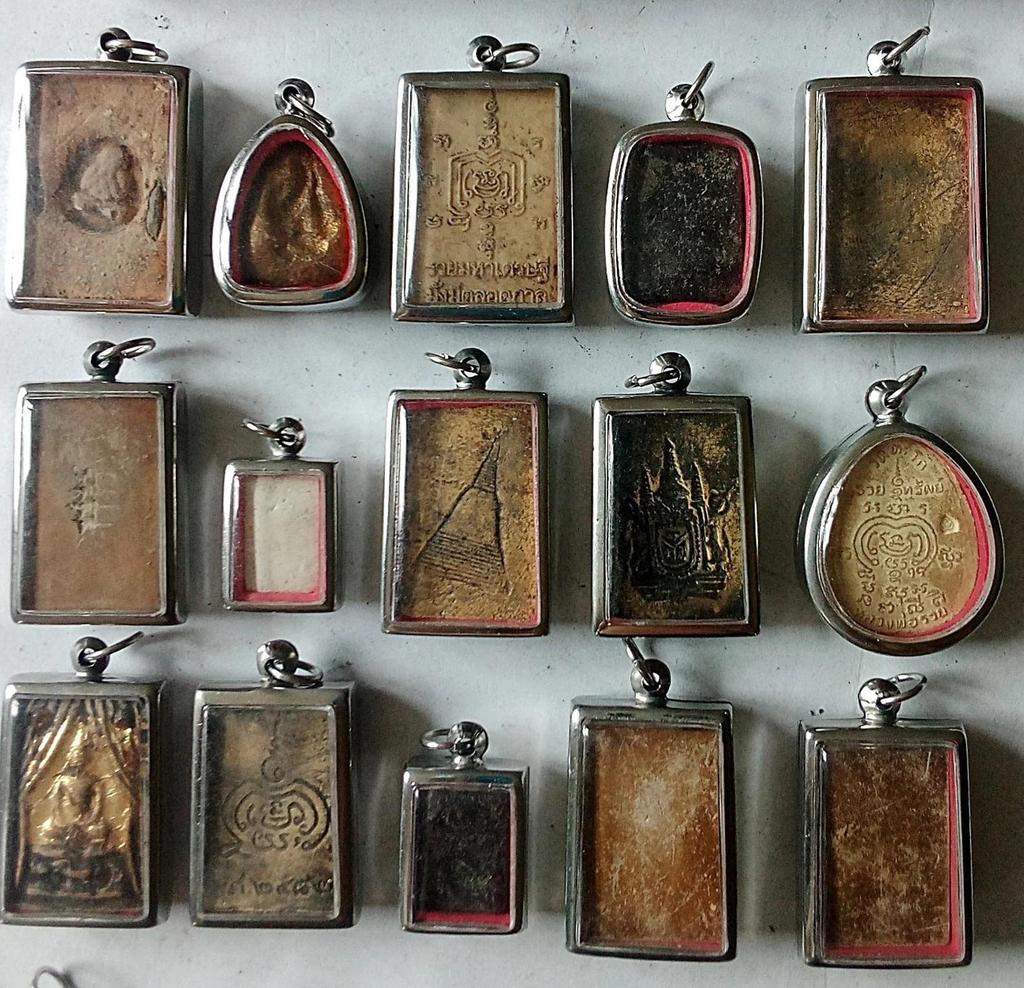 15 тайских буддийских буддийских глиняных амулетов-медальонов-подвесок-подвесок