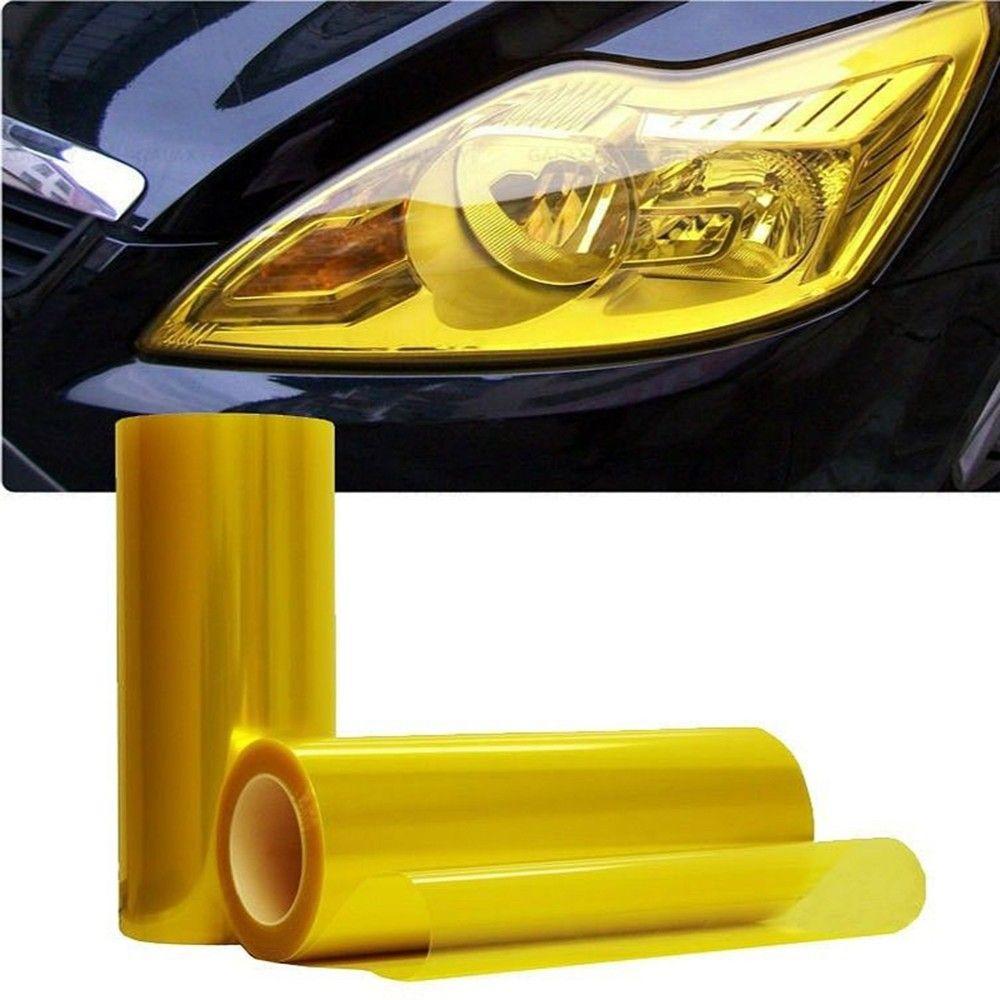 High Quality Roll ANY Brand New Golden Wrap Fog Durable Yellow Car Tint Headlight Film