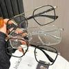 1 пара ретро геометрических очков с полной оправой, унисекс, модные очки для повседневной и официальной носки, идеальный подарок, очки в винтажном стиле